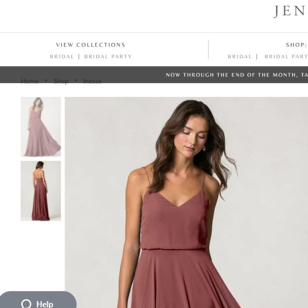 Jenny Yoo Bridesmaid Dress in Cinnamon Rose